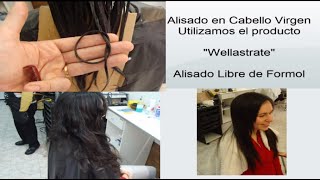 Alisado sin Formol Wellastrate  Straighten Permanently Step by Step [upl. by Asilanom]