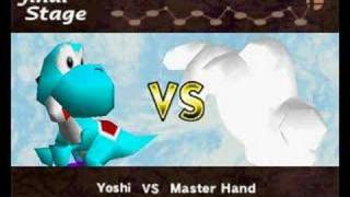 SSB64 Match LordShade67 vs Master Hand Very hard [upl. by Najram]