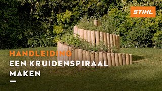 Een kruidenspiraal maken  STIHL DIY Projecten [upl. by Gaile121]