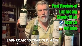 ⚡️Lightning Fast Review of Laphroaig 10 years old 40 🏴󠁧󠁢󠁳󠁣󠁴󠁿🥃 [upl. by Nahtanoj475]