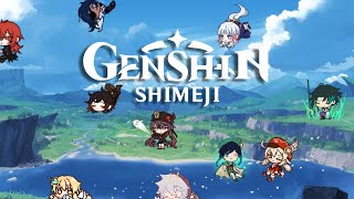 Genshin Impact Shimeji mascot desktop pet for Android Mobile [upl. by Neerbas]