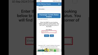 Train ticket PNR Status Check Online pnrstatus trainticket vishaljey shortvideo [upl. by Benni]