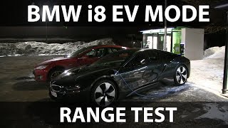 BMW i8 EV mode range test [upl. by Sclar]