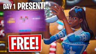 FREE Blizzabelle Skin Winterfest Day 1 PRESENT Fortnite Battle Royale [upl. by Nalym]