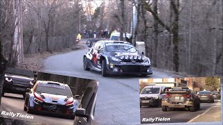 WRC Rallye MonteCarlo 2024  Shakedown Warming Tyres up amp Road SectionLiaison  Full HD [upl. by Jemie]