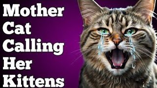 Mother Cat Calling For Her Kittens  Mom Cat Sounds  Mummy Cat Voice  Mama Cats Meowing Videos [upl. by Ziwot]