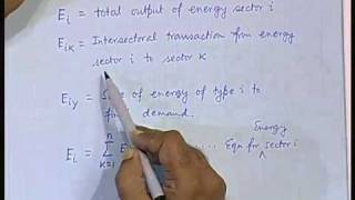 Lecture  7 Energy Economics  InputOutput Analysis [upl. by Uthrop413]