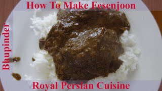 How To Make Fesenjoon  Royal Persian Cuisine [upl. by Yrahcaz533]