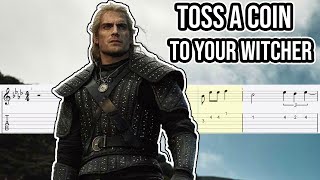 Toss A Coin To Your Witcher Guitar Tab Tutorial [upl. by Nork359]