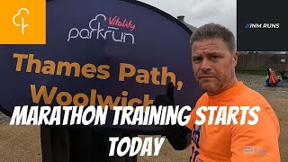 The Start of Something Epic Marathon BuildUp Commences at Parkrun [upl. by Htnamas]