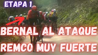 RESUMEN ETAPA 1 PARIS NIZA 2024BERNAL ATACA Y REMCO MUY FUERTE ROGLIC RESPONDE [upl. by Kolb]