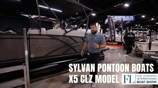 Sylvan Marine Tritoon Boat  X5 CLZ Video Walk Through [upl. by Suivatnad]