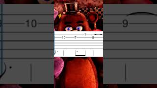 fnaf guitar song 1  TAB Living tombstone shorts fnaf guitar [upl. by Nata]