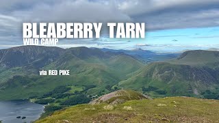 SOLO WILD CAMPING  BleaBerry Tarn via RED PIKE [upl. by Gavriella561]