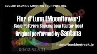 Moonflower COVER 5min Basic Pattrern Backing Loop Guitar less [upl. by Gnoy765]