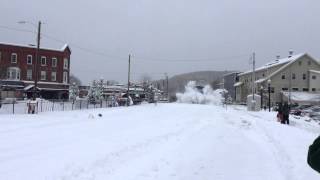 Amtrak Vermonter hits snow [upl. by Andel]