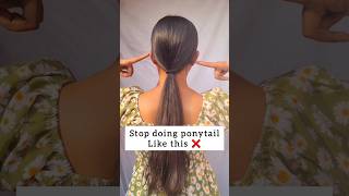 try this easy twist ponytail hairstyle hackhairstyle hair hairtutorial hacks ponytail shorts [upl. by Airrehs]