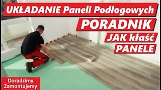 █▬█ ▐ ▀█▀ Układanie Paneli Podłogowych na podłogę zobacz Montaż Jak położyć Panele krok po kroku [upl. by Papke]