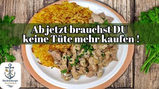 Zürcher Geschnetzeltes mit Rösti selber machen  Einfaches Rezept [upl. by Hume929]