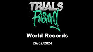 Trials Rising World Records 26022024 [upl. by Cassandre957]