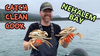 Nehalem Bay Crabbing  Catch Clean Cook [upl. by Rosenblum]