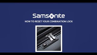 Samsonite Lock Instructions [upl. by Yklam]