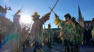 13 January 2024 Earlsfield Common by Bourne Borderers at the Whittlesea Straw Bear Festival [upl. by Annmarie]