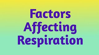 Factors affecting Respiration Fundamental of Nursing Nursing Foundation english amp हिंदी [upl. by Aicilet]