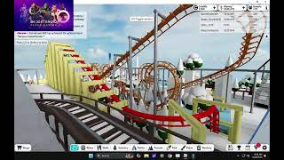 Roblox Theme Park Tycoon 2 snow rail Boosteroid roblox [upl. by Wyne]