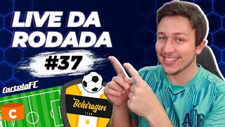 Cartola FC 2023  LIVE POKAS IDEIA RODADA 37 [upl. by Geller309]