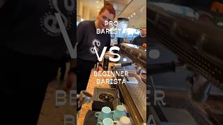 Pro Barista VS Beginner Barista youtubeshorts coffee cafe coffeeshop instagramvsreality [upl. by Abebi317]