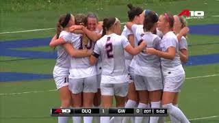 DuqWSoccer Downs GW 10 Advances in A10 Tournament [upl. by Franck551]