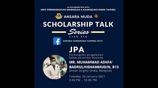 ANSARA Muda Scholarship Talk Series  JPA [upl. by Asirralc]