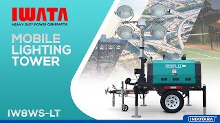 MOBILE LIGHTING TOWER HEAVY DUTY  IWATA LIGHTING TOWER [upl. by Molahs80]