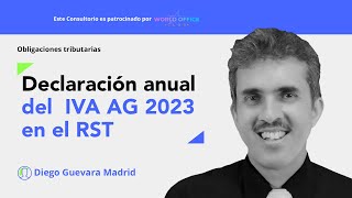 Presentación de la declaración anual del IVA AG 2023 en el régimen simple de tributación [upl. by Marlette]