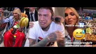 Fedez e Chiara Ferragni festa al supermercato [upl. by Leafar]