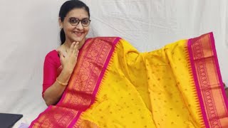 Navratri Special Sale Kanjivaram Silk Maharani paithani taranganpaithanilive order 9028957720 [upl. by Azilem548]