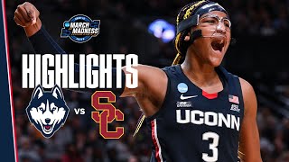 HIGHLIGHTS  UConn Womens Basketball vs USC  Elite 8 [upl. by Bob]