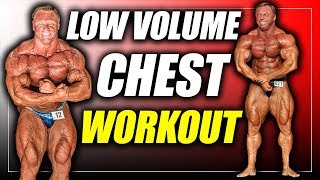 Low Volume Chest workout for MASS [upl. by Aguste634]