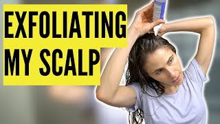 EXFOLIATING MY FACE amp SCALP [upl. by Ariam650]