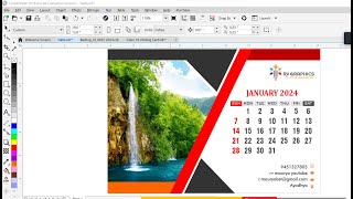 How to Table Calendar Calendar Design 2024 in CorelDraw [upl. by Retsevel]