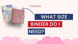 Budget Binder Sizing  FAQ  A6 A7 A5 Binders [upl. by Fi]