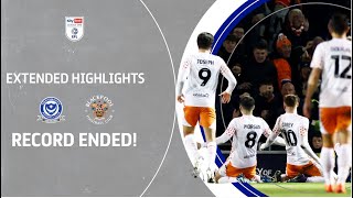 RECORD OVER  Portsmouth v Blackpool extended highlights [upl. by Ahar187]