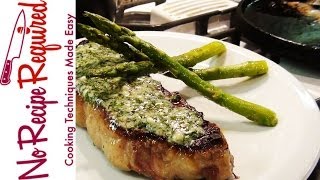 New York Strip Steak with Blue Cheese Butter  NoRecipeRequiredcom [upl. by Hephzipah]