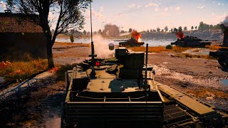 T90M Cinematic battle in Poland destroy Leopard 2A7  Abrams War Thunder 2024 4K Ultra Qualityt90 [upl. by Enilav]