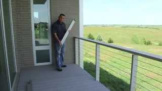 Stainless Steel Cable Deck Railing  Modern Deck Railings com [upl. by Pass21]