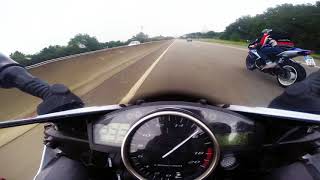 Yamaha R6 vs Suzuki GSXR 750  Dopeandmore [upl. by Adnor]