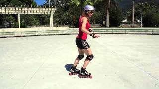 Como patinar para iniciantes sem quotandarquot em patins inline ou rollerblades [upl. by Nomi324]