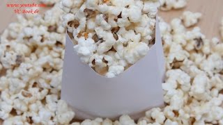 Popcorn mit karamell selber machen  How to make Caramel Popcorn [upl. by Latona]