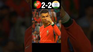 Ronaldo Destroyed Sunil Chhetri  Portugal vs India Final World Cup 2026 Imaginary football shorts [upl. by Philippe]